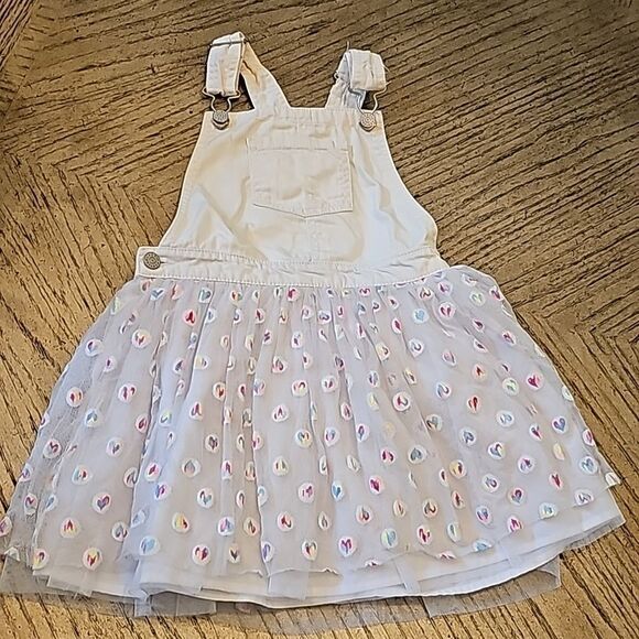 Heart Tutu denim Overalls size 6 Epic Threads - Picture 8 of 8